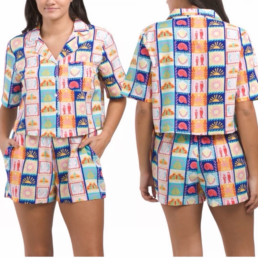Cynthia Rowley Sleepwear Woman's  Pajamas (Short Set) Size L NWOT